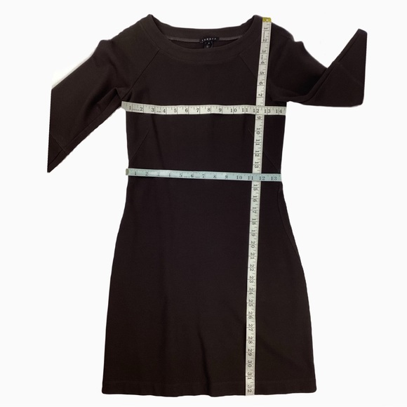 Theory Knit Sheath Dress. Dark Brown. Sz 2 - Picture 4 of 4